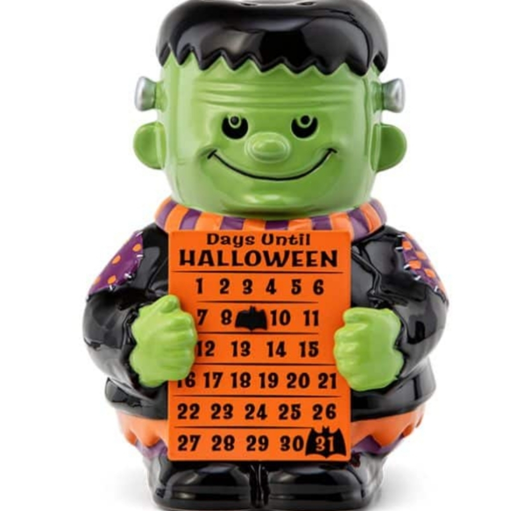NIB "COUNTDOWN TO HALLOWEEN" Warmer Frankenstein Discontinued RARE